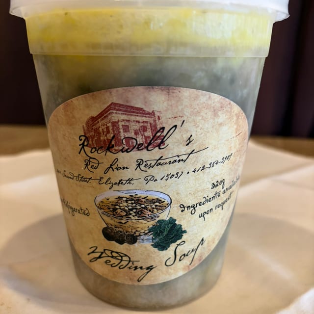 Frozen Wedding Soup.