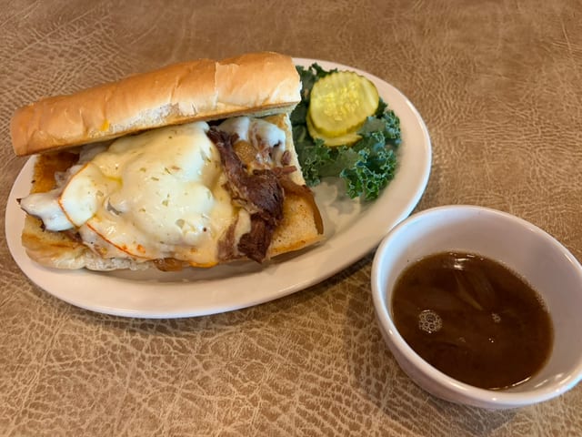 French Onion Pot Roast Hoagie.