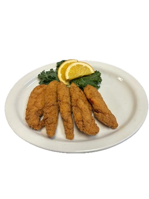 Five Chicken Fingers.