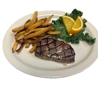 Kids 6 Oz. Sirloin Steak & Fries^