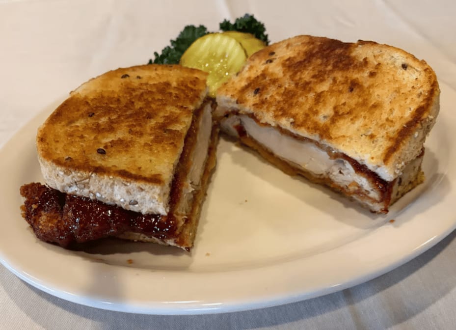 Blackberry Chicken Sandwich.