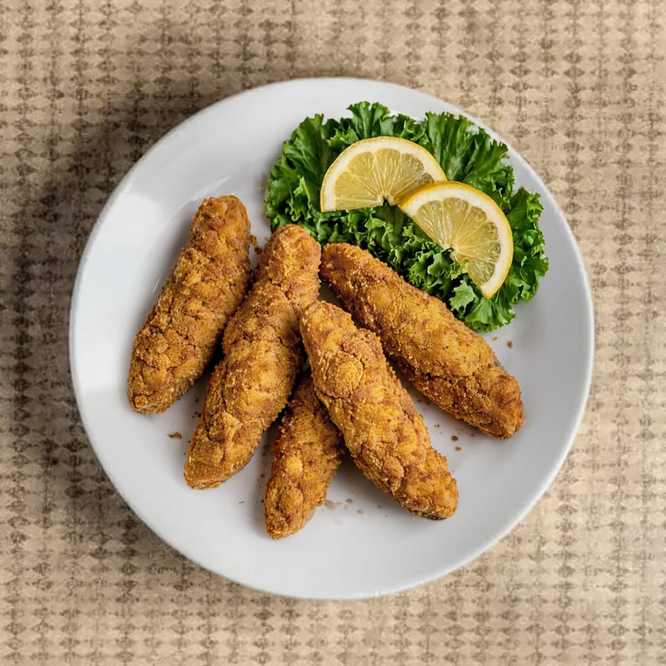 Five Chicken Fingers.