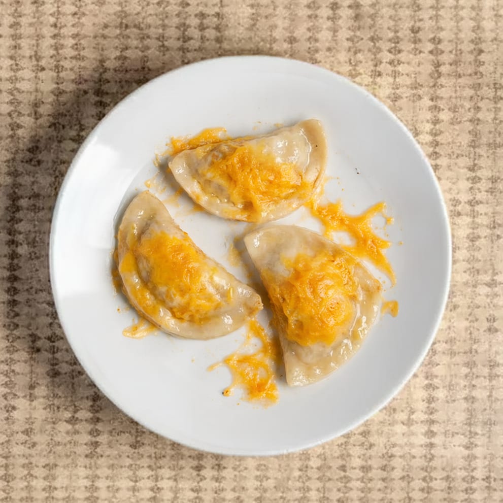 Kids Three Pierogies.